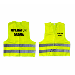 Kamizelka odblaskowa żółta "Operator drona".
