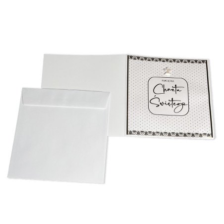 Ręcznie robiona kartka z życzeniami na Chrzest- super pamiątka dla dziecka oraz Rodziców- aniołek biały.