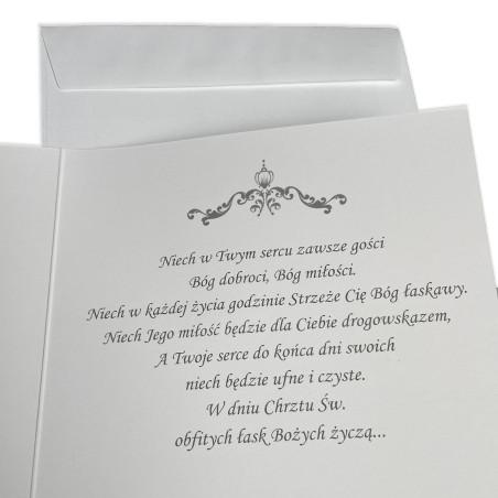 Ręcznie robiona kartka z życzeniami na Chrzest- super pamiątka dla dziecka oraz Rodziców- aniołek niebieski.