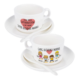 Filiżanka na dzień dziadka z napisem "Gang Dziadka" -...