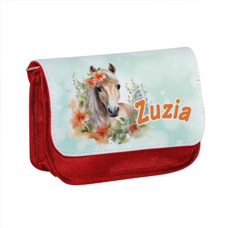 Piórnik personalizowany z imieniem dziecka "Koń"- dla miłośniczki koni.