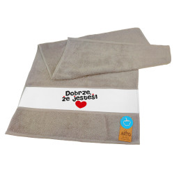 Ręcznik 50 x 100cm dla bliskiej Ci osoby- "Dobrze, że...