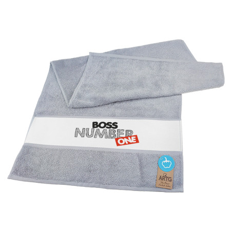 Ręcznik 50 x 100cm dla bliskiej Ci osoby- "Boss number one"- wybierz kolor.