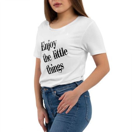 Koszulka damska taliowana "Enjoy the little things"- wzór 2.