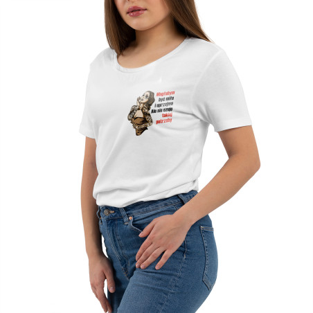 Koszulka damska taliowana "Mogłabym być miła i uprzejma, ale nie czuję takiej potrzeby ".