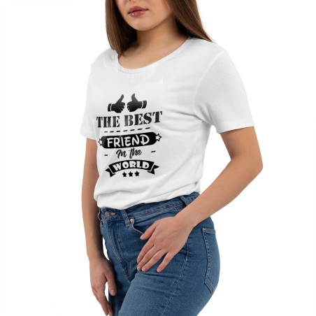 Koszulka damska taliowana "The best friend in the world".