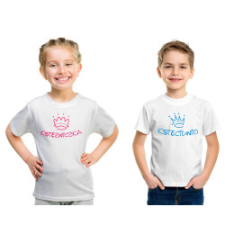 Koszulka dziecięca do wyboru "Księżniczka" lub "Księciunio".