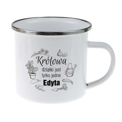 Kubek emaliowany dla królowej działki- podaj imię oraz... 2