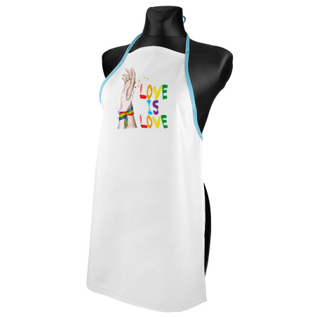 Fartuch (fartuszek) kuchenny "Love is Love"- prezent dla ludzi ceniących równość.