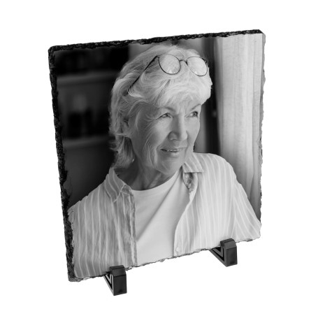 Płyta granitowa ze zdjęciem nadrukowanym w technologii sublimacji (niewyczuwalny, trwały nadruk) 20 x 20 cm.