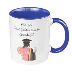 Kubek 330ml kolorowy dla świeżo upieczonej Pani doktor-...