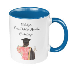 Kubek 330ml kolorowy dla świeżo upieczonej Pani doktor-... 2