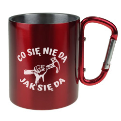 Kubek z karabinkiem - Co się nie da jak się da. 2
