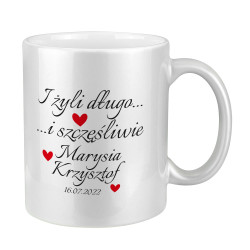 Kubek perłowy "I żyli długo i szczęśliwie" dla Młodej...
