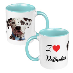 Kubek 330 ml kolorowy z grafiką dla miłośników psów rasy...