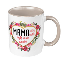 Kubek 330 ml kolorowy "MAMA"- prezent z okazji Dnia Matki.