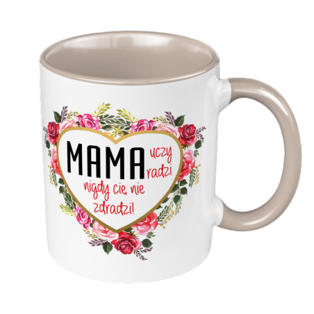 Kubek 330 ml kolorowy "MAMA"- prezent z okazji Dnia Matki.