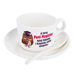 Filiżanka dla świeżo upieczonej Pani Magister.