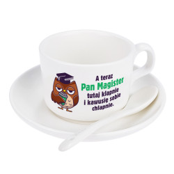 Filiżanka dla świeżo upieczonego Magistra.