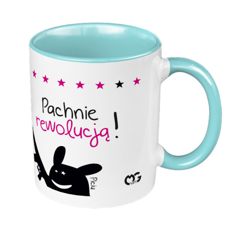 Kubek 330 ml kolorowy "PICIO- pachnie rewolucją".