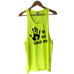 Super plażowa letnia, neonowa bokserka z napisem "Do not...