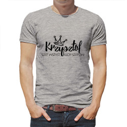 Koszulka męska "Krzysztof szef wszystkich szefów"- zmień... 2