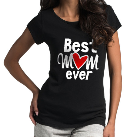 "Best Mom Ever" - koszulka damska  (nietoperz) specjalnie dla mamy - idealna na dzień matki.
