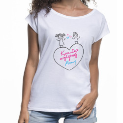 "Koszulka najlepszej mamy" - koszulka (nietoperz) damska... 2