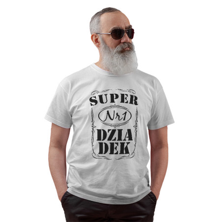 Koszulka dla dziadka - "Super dziadek Nr 1".