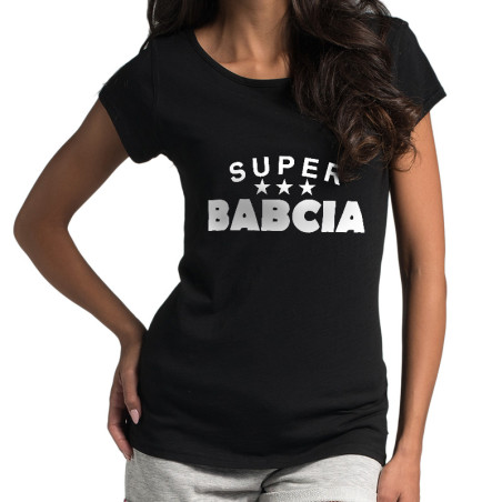 Koszulka (nietoperz) damska specjalnie na dzień babci "Super Babcia".