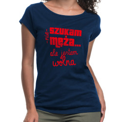 Śmieszna koszulka (nietoperz) damska - Nie szukam męża,... 2