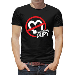 Koszulka męska z tekstem " Zakaz zawracania dupy ". 2