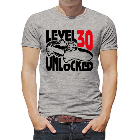 Koszulka na 30-te urodziny - Level 30 unlocked.