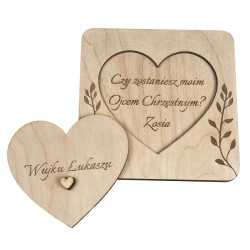 Prośba "Czy zostaniesz moim Ojcem Chrzestnym?" - ze...