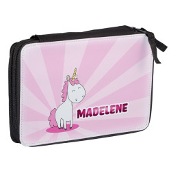 Duży piórnik dwukomorowy dla pierwszoklasisty -...