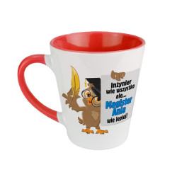 Kubek latte - gratulacje z okazji obrony magistra. 2