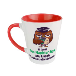 Zabawny kubek latte dla świeżo upieczonego magistra -... 2