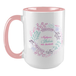 Kubek XXL (450ml)  specjalnie dla babci z napisem...