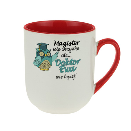 ☕🎓 Kubek kawowy dla świeżo upieczonego doktora  "Magister wie wszystko, ale doktor wie lepiej!" 👨‍🎓👩‍⚕️