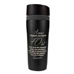 Kubek termiczny na 70 urodziny.