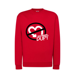 Bluza męska bez kaptura z grafiką " Zakaz zawracania dupy ". 2