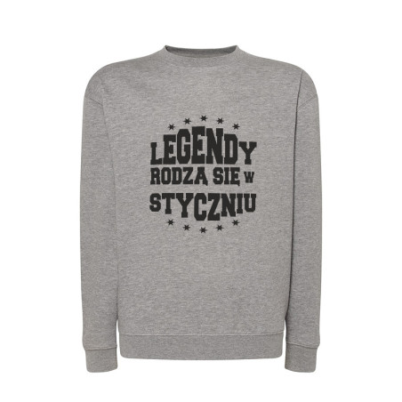 Bluza bez kaptura na urodziny LEGENDY RODZĄ SIĘ - damska lub męska
