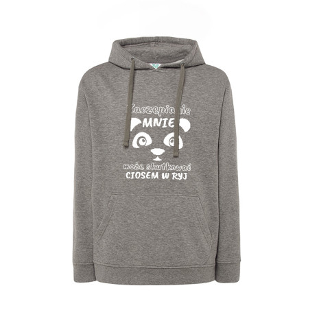 Bluza z kapturem z napisem ZACZEPIANIE MNIE MOŻE SKUTKOWAĆ... - UNISEX.