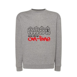 Bluza bez kaptura MAŁPKI - nie widzi, nie słyszy, nie... 2