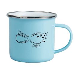 Kubek emaliowany dla pozytywnie myślącej Pary- podaj... 2