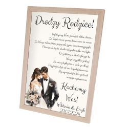 Ramka dla rodziców- Idealne podziękowanie z okazji ślubu...