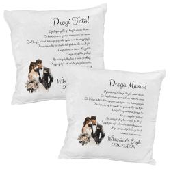 Zestaw Pluszowych poduszek dla Rodziców - idealny dodatek...