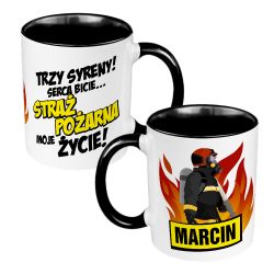 Kolorowy kubek 330 ml dla strażaka "Straż Pożarna- różne...
