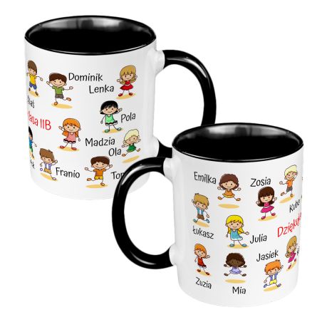 Kubek 330 ml kolorowy dla Wychowawcy- personalizowany z imieniem-"Moja Klasa".