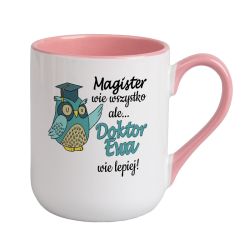 Kubek kawowy duży 330ml z kolorowym uszkiem i wnętrzem- z... 2